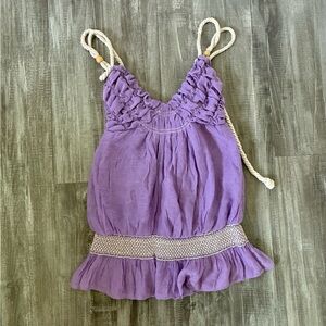 DO+BE Lavender Top with Rope Straps